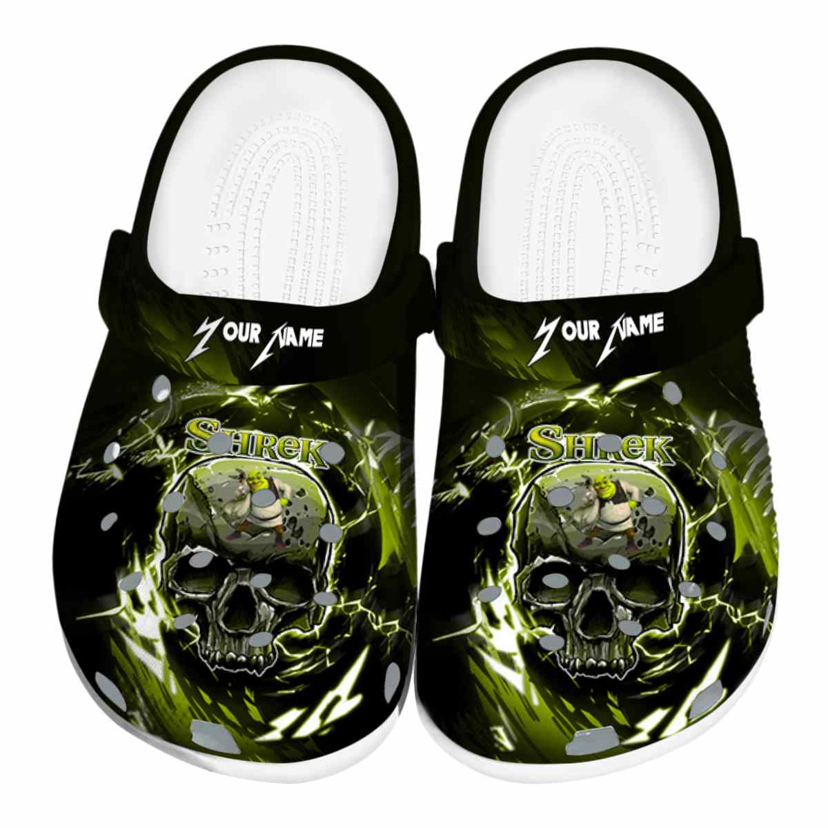 Shrek Cartoon Crocs, Shrek Comfortable For Men Women And Kids 76