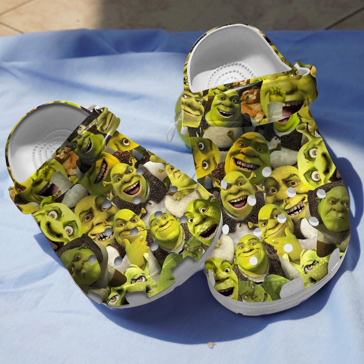 Shrek Cartoon Crocs, Shrek Comfortable For Men Women And Kids 67