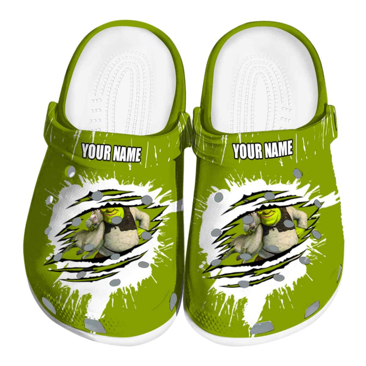 Shrek Cartoon Crocs, Shrek Comfortable For Men Women And Kids 70