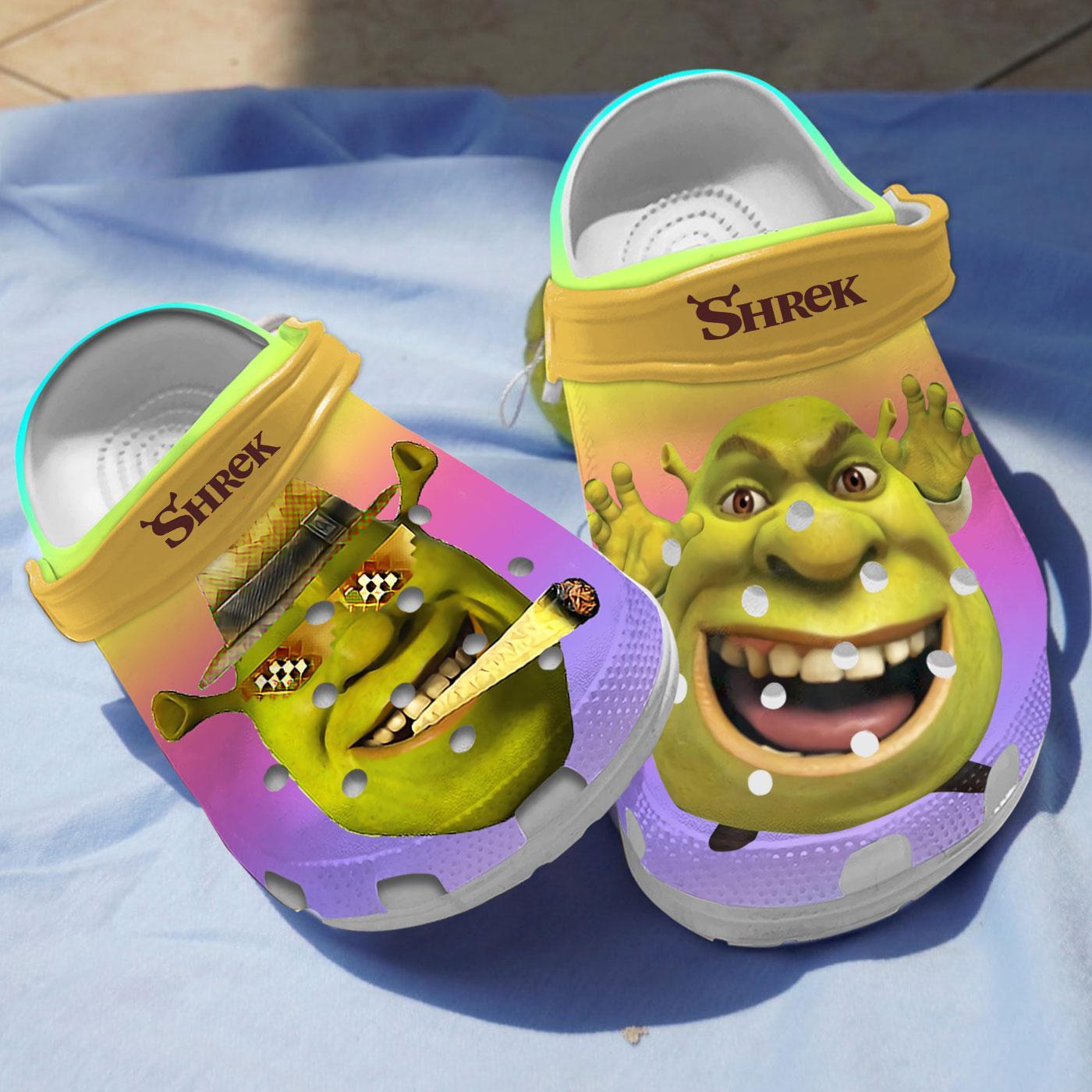 Shrek Cartoon Crocs, Shrek Comfortable For Men Women And Kids 62