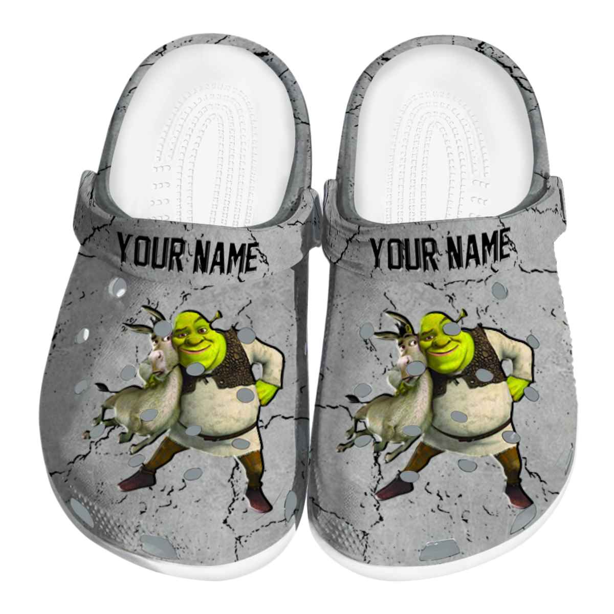 Shrek Cartoon Crocs, Shrek Comfortable For Men Women And Kids 98