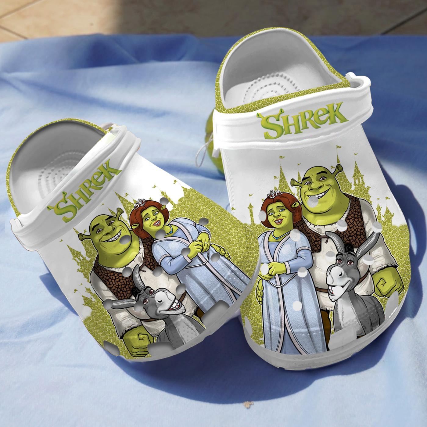 Shrek Cartoon Crocs, Shrek Comfortable For Men Women And Kids 94