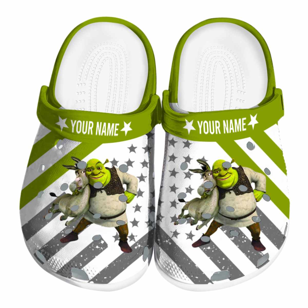Shrek Cartoon Crocs, Shrek Comfortable For Men Women And Kids 85