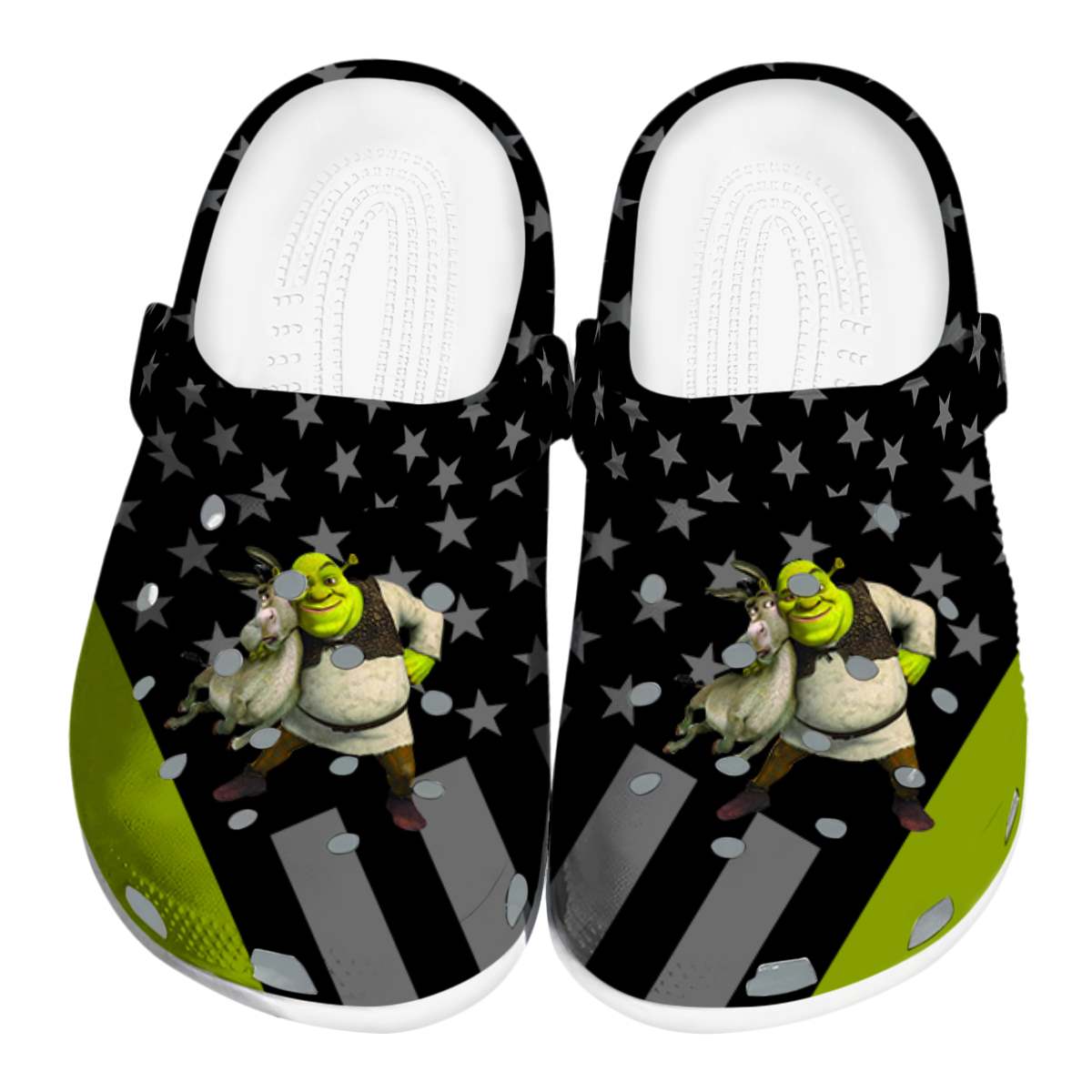 Shrek Cartoon Crocs, Shrek Comfortable For Men Women And Kids 16