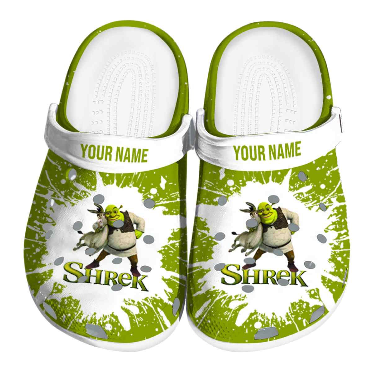 Shrek Cartoon Crocs, Shrek Comfortable For Men Women And Kids 19