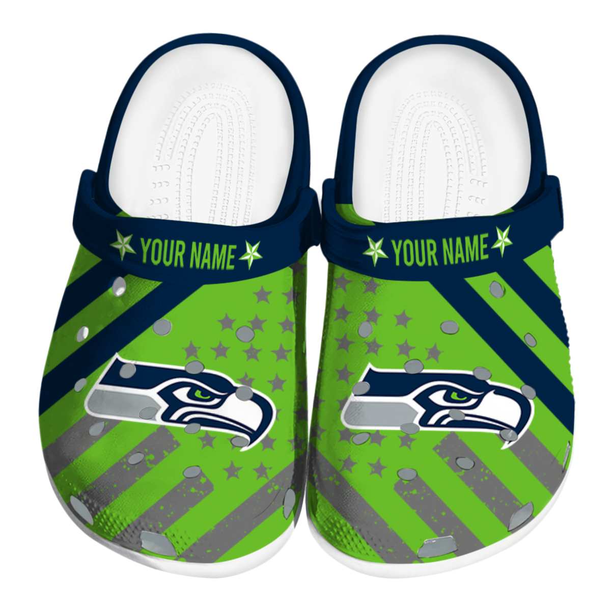 Seattle Seahawks Nfl Sport Crocs, Seattle Seahawks Comfortable For Men Women And Kids 56