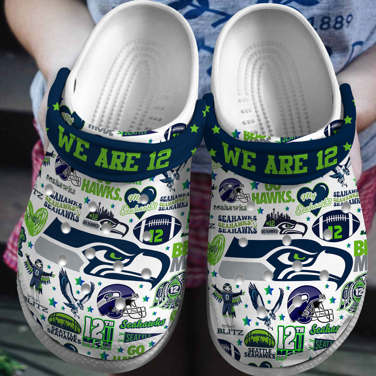 Seattle Seahawks Nfl Sport Crocs, Seattle Seahawks Comfortable For Men Women And Kids 71