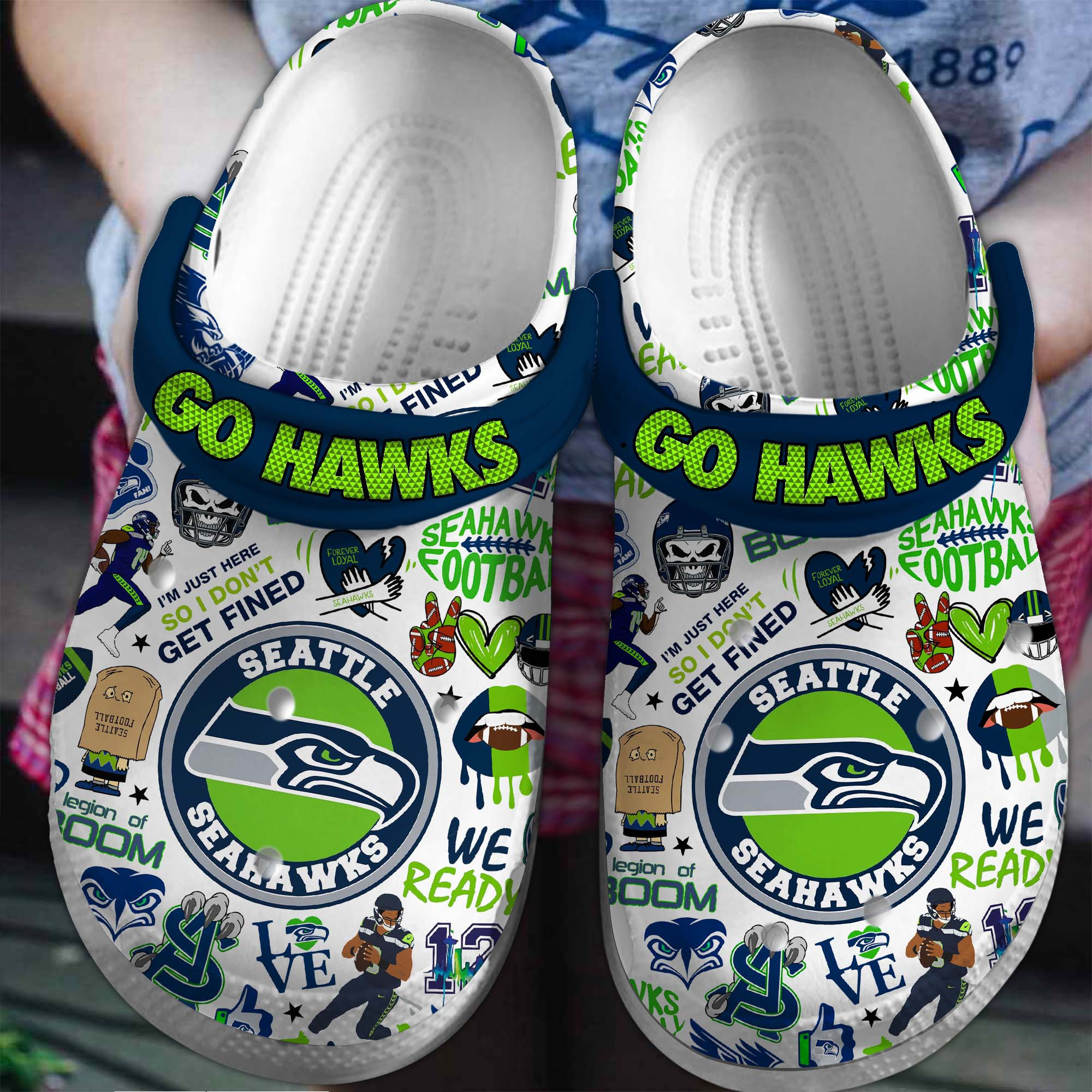 Seattle Seahawks Nfl Sport Crocs, Seattle Seahawks Comfortable For Men Women And Kids 70