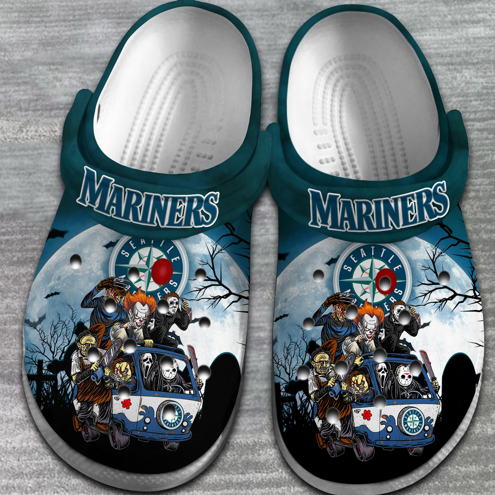Seattle Mariners MLB Crocs, Seattle Mariners Comfortable For Men Women And Kids 15