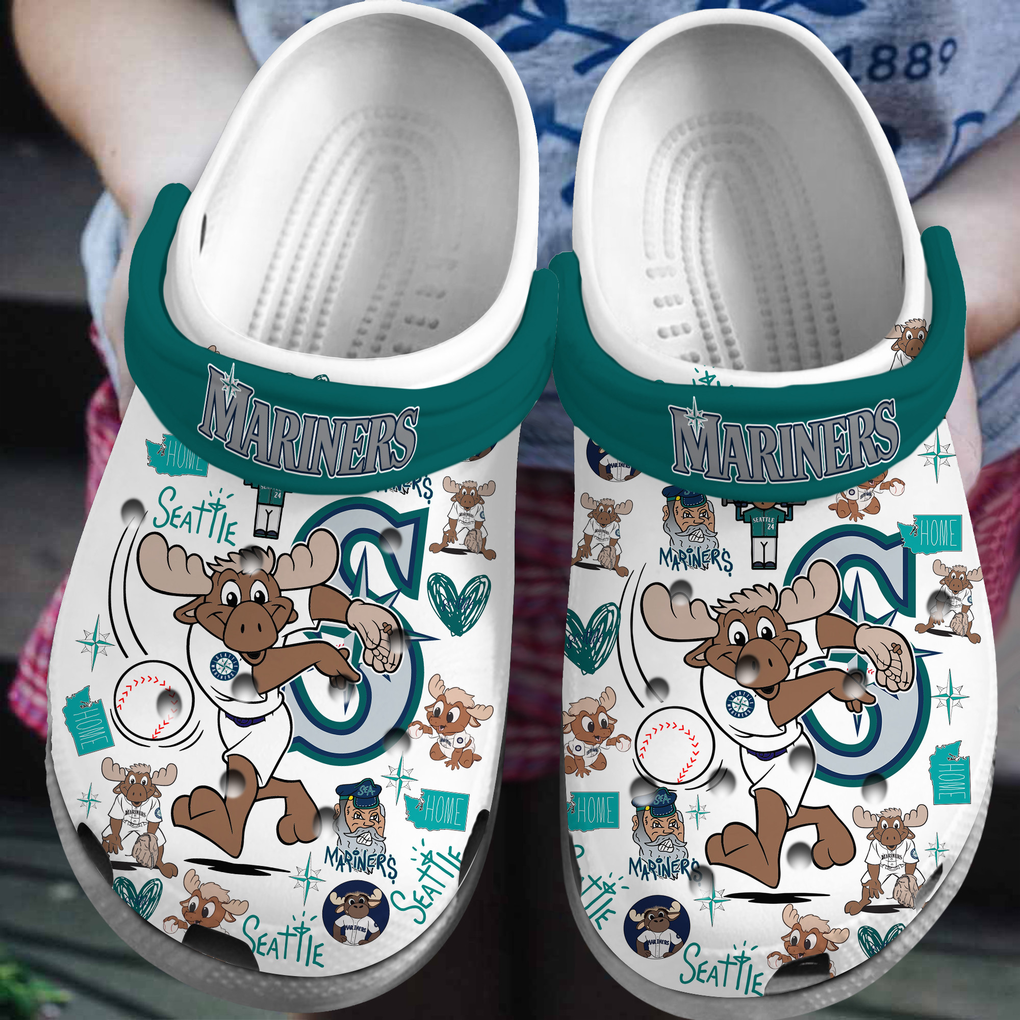 Seattle Mariners Baseball 2025 MLB Sport Crocs, Seattle Mariners Comfortable For Men Women And Kids