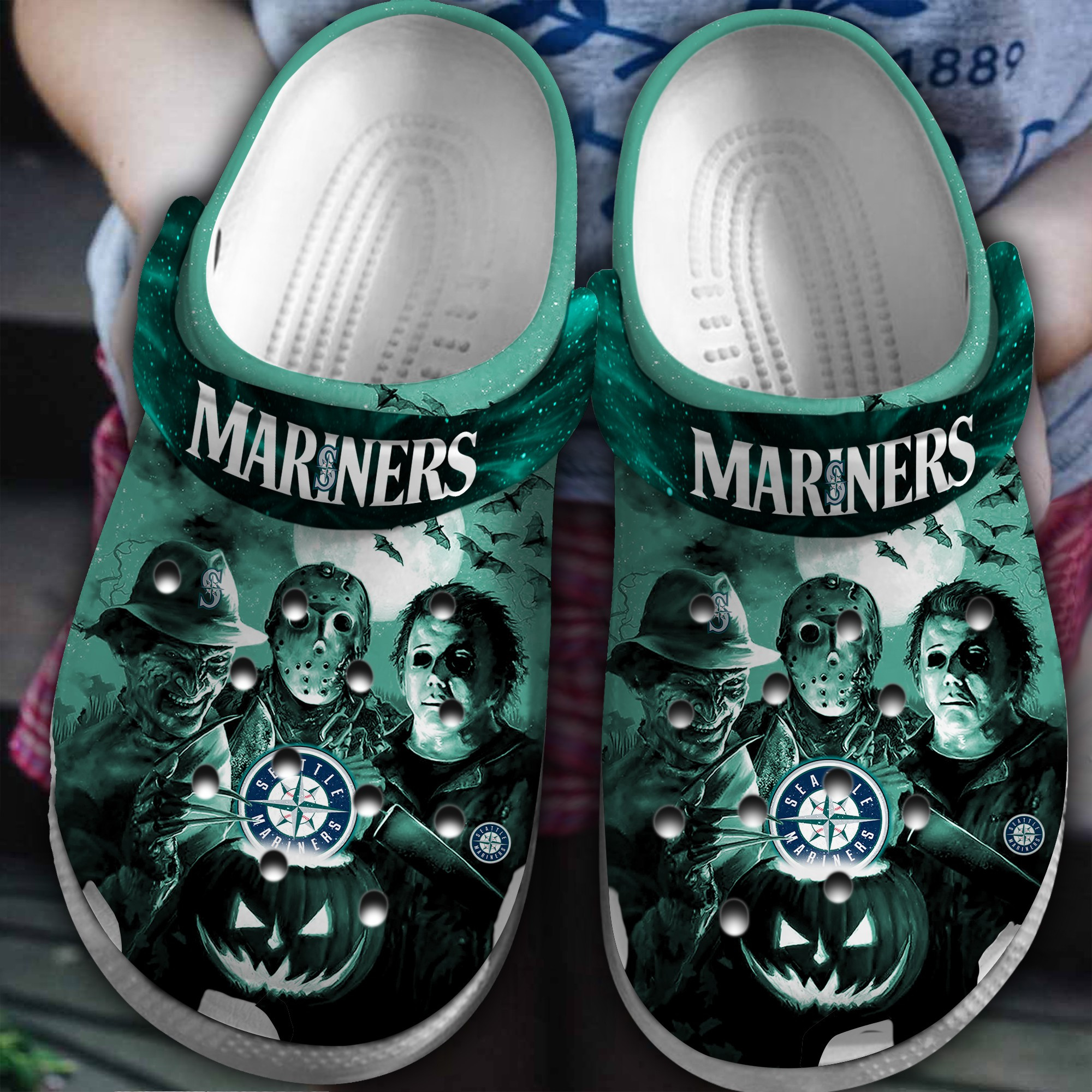 Seattle Mariners MLB Crocs, Seattle Mariners Comfortable For Men Women And Kids 14