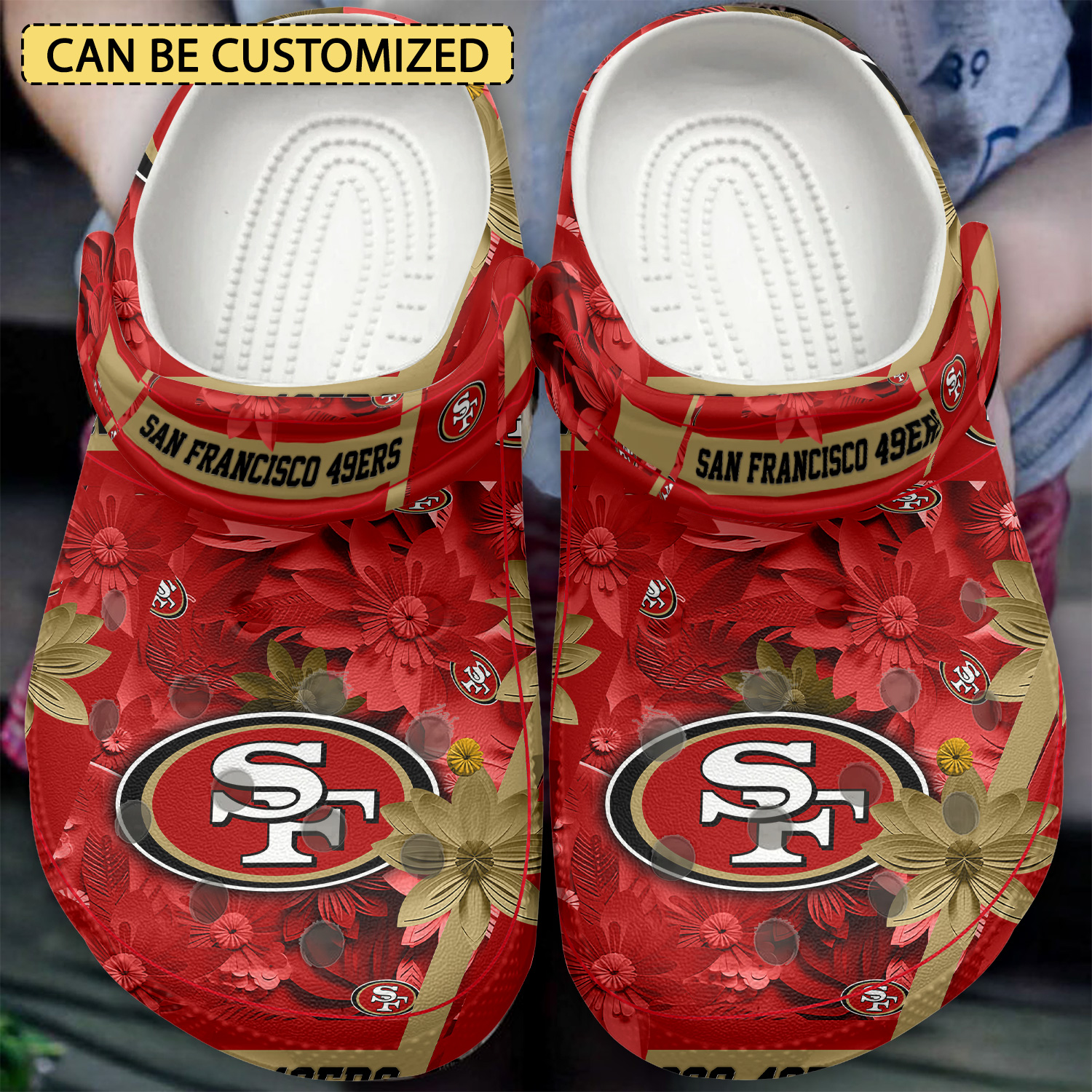 San Francisco 49Ers Nfl Sport Crocs, San Francisco 49Ers Comfortable For Men Women And Kids 3