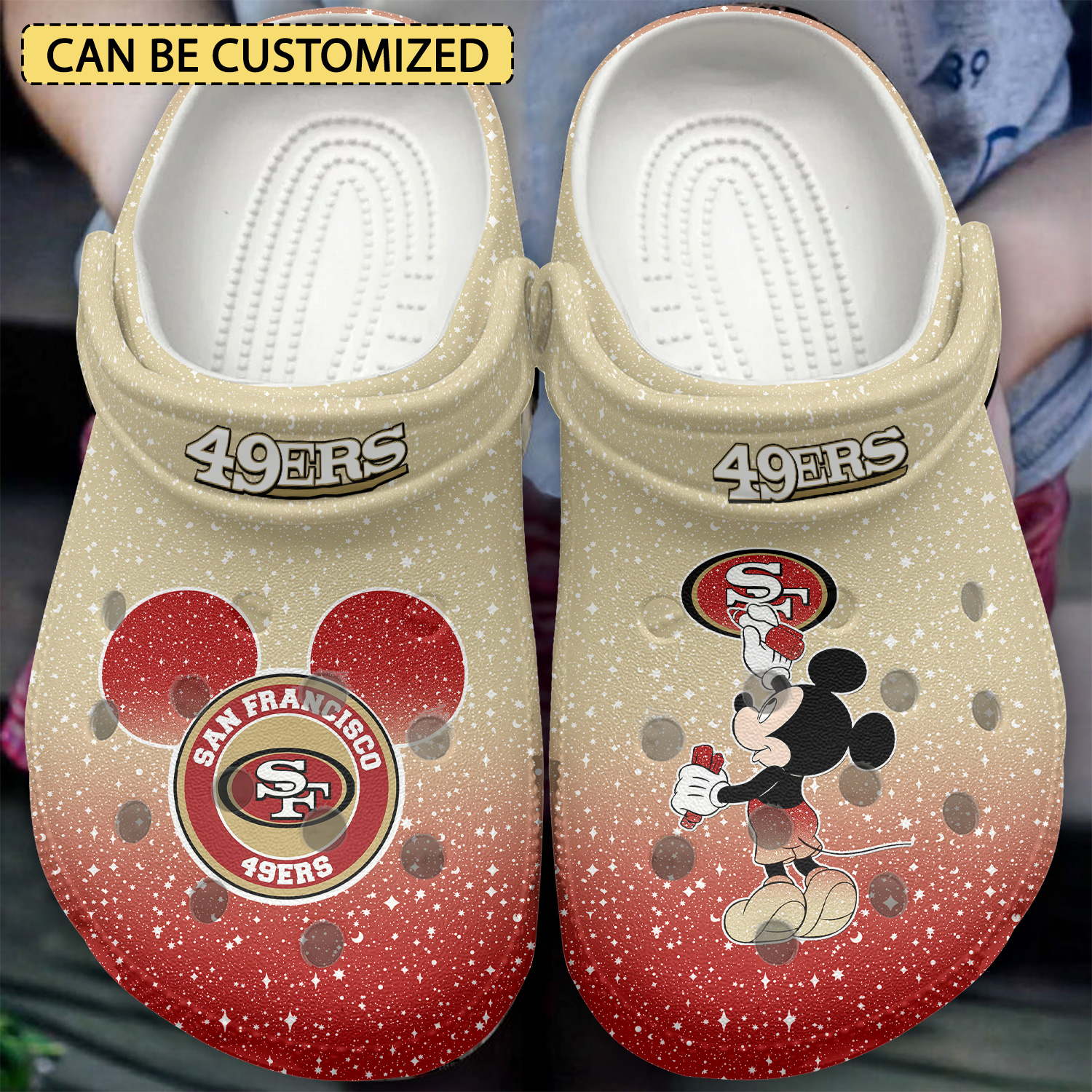 San Francisco 49Ers Nfl Sport Crocs, San Francisco 49Ers Comfortable For Men Women And Kids 9