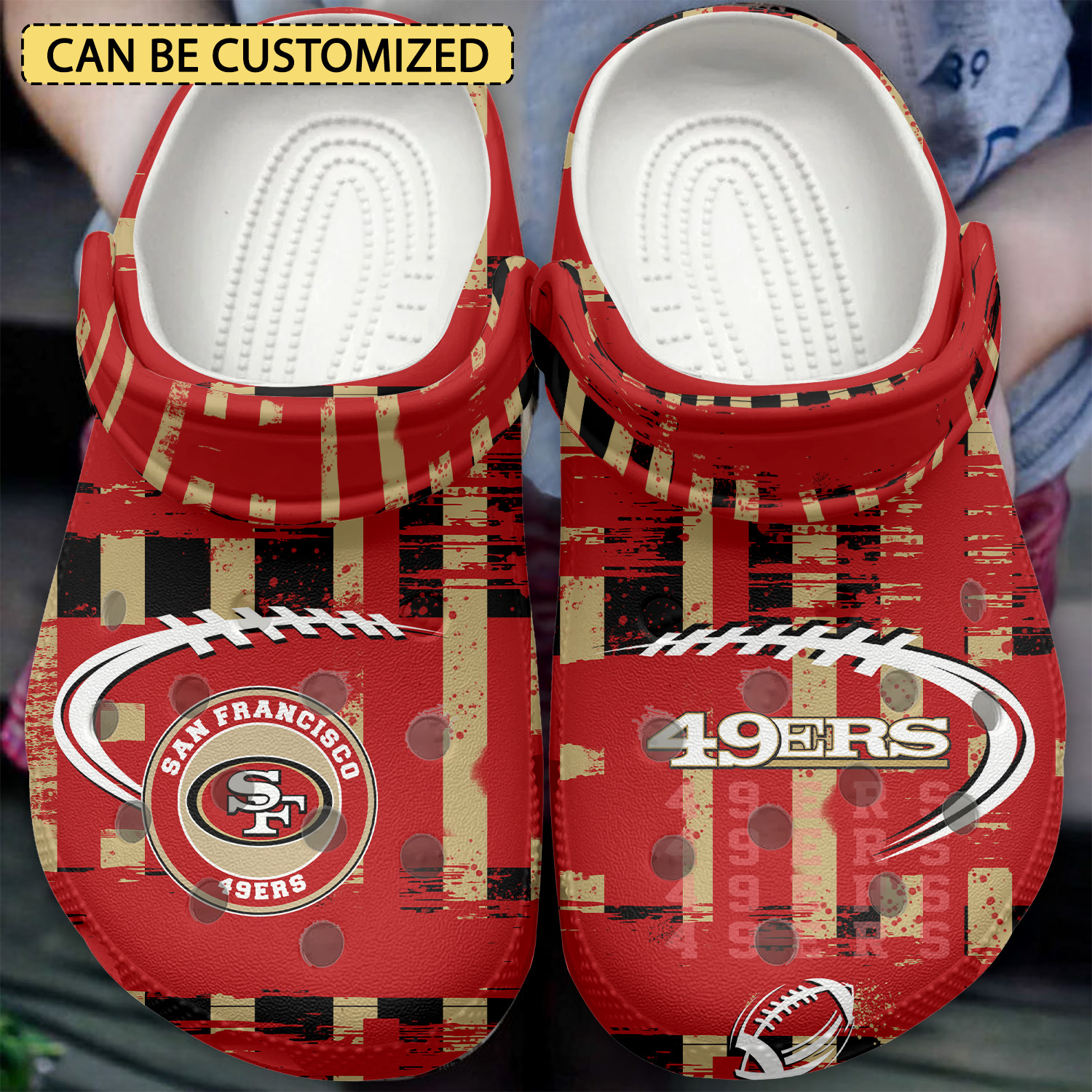 San Francisco 49Ers Nfl Sport Crocs, San Francisco 49Ers Comfortable For Men Women And Kids 14
