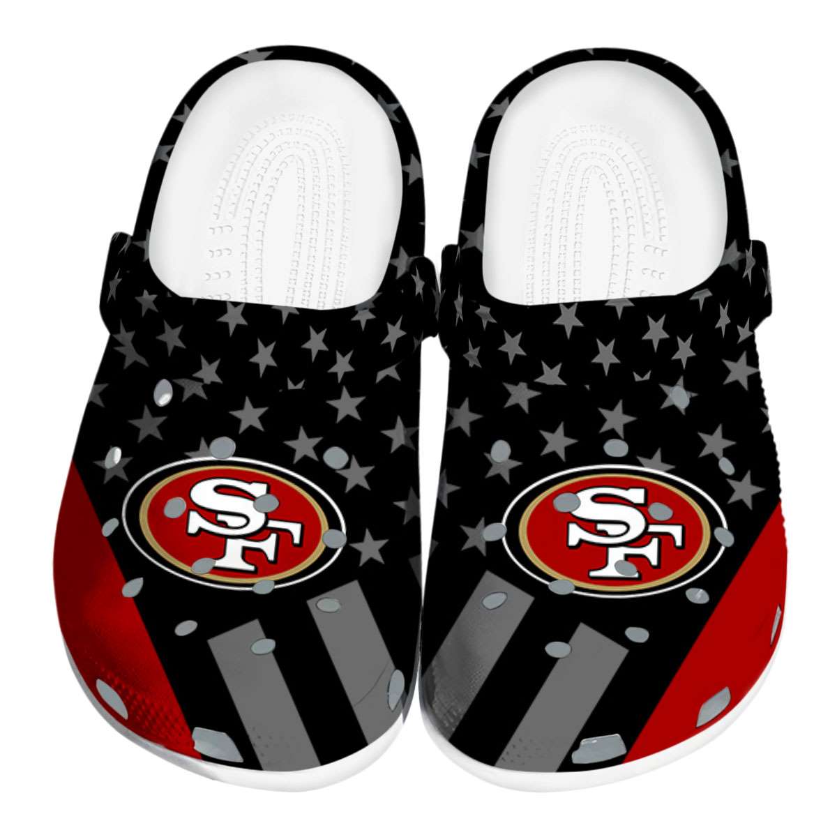 San Francisco 49Ers Nfl Sport Crocs, San Francisco 49Ers Comfortable For Men Women And Kids 35