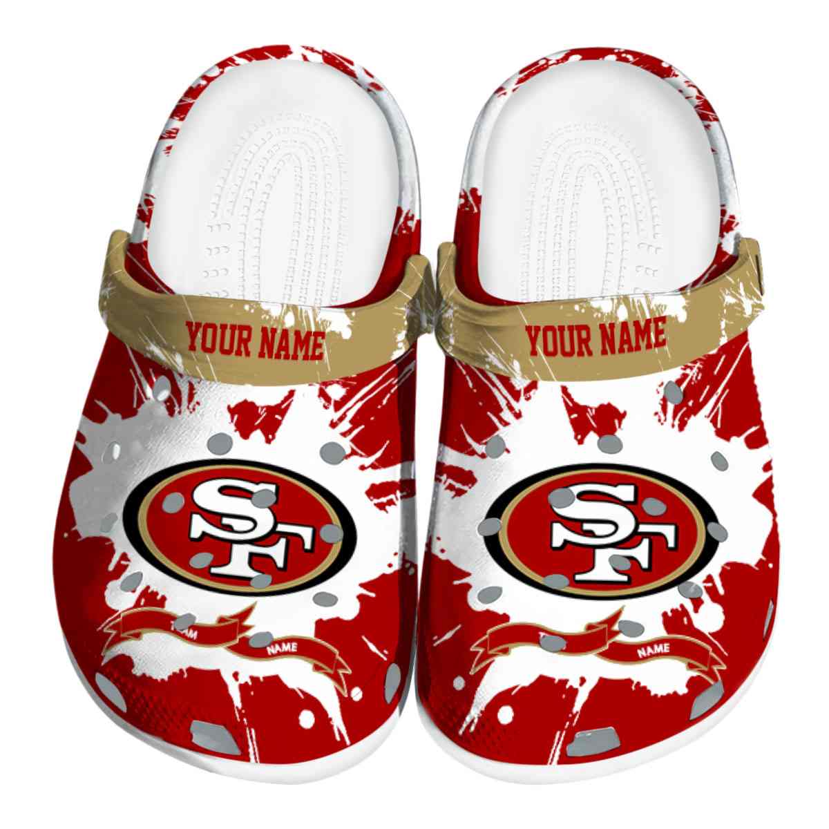 San Francisco 49Ers Nfl Sport Crocs, San Francisco 49Ers Comfortable For Men Women And Kids 51