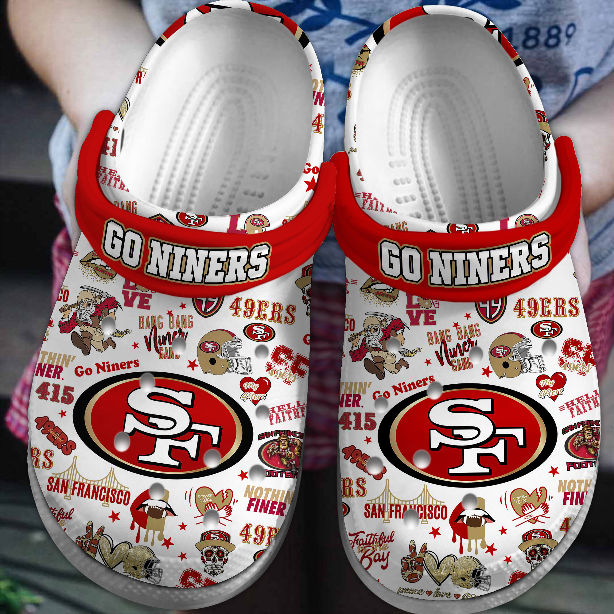 San Francisco 49Ers Nfl Sport Crocs, San Francisco 49Ers Comfortable For Men Women And Kids 58