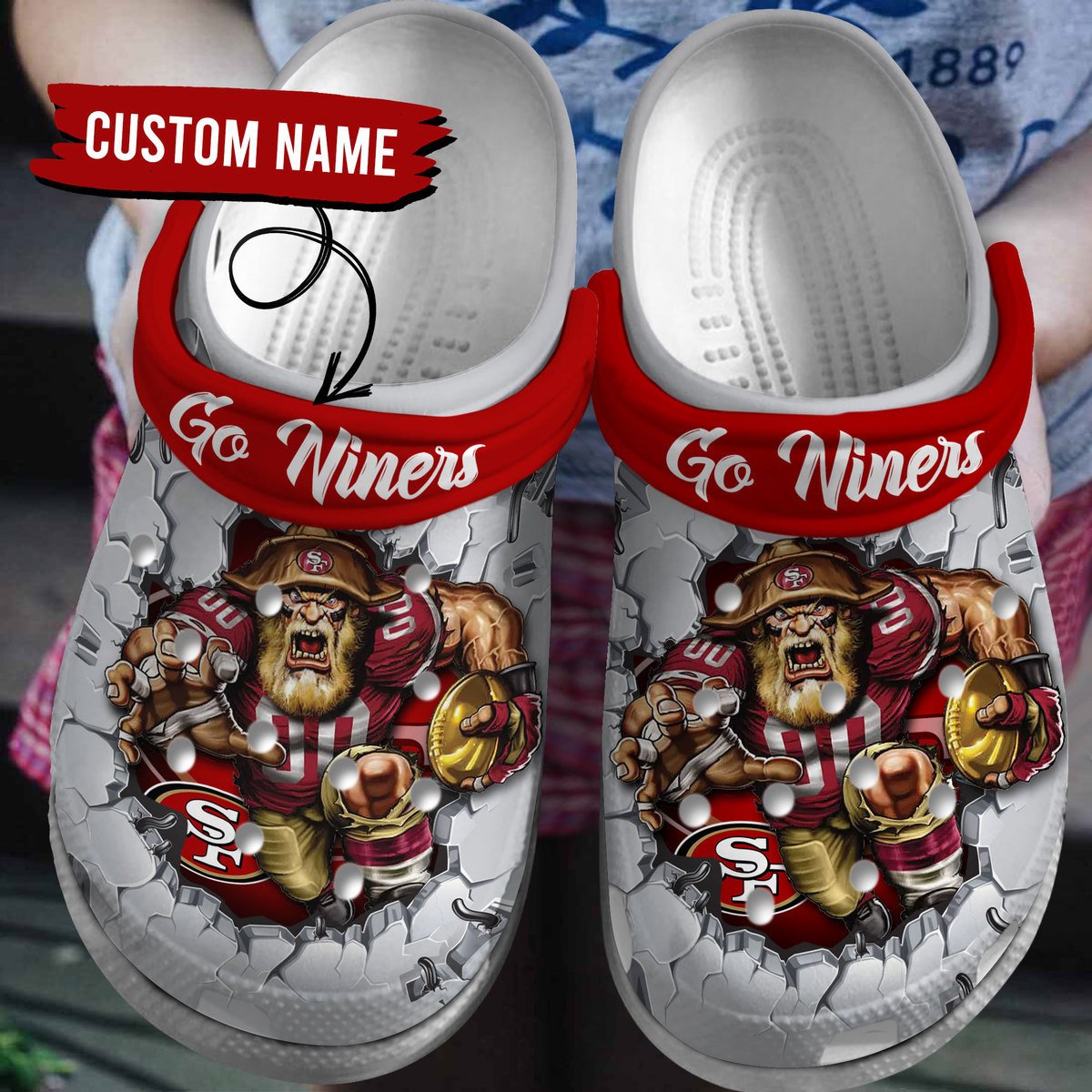 San Francisco 49Ers Nfl Sport Crocs, San Francisco 49Ers Comfortable For Men Women And Kids 73
