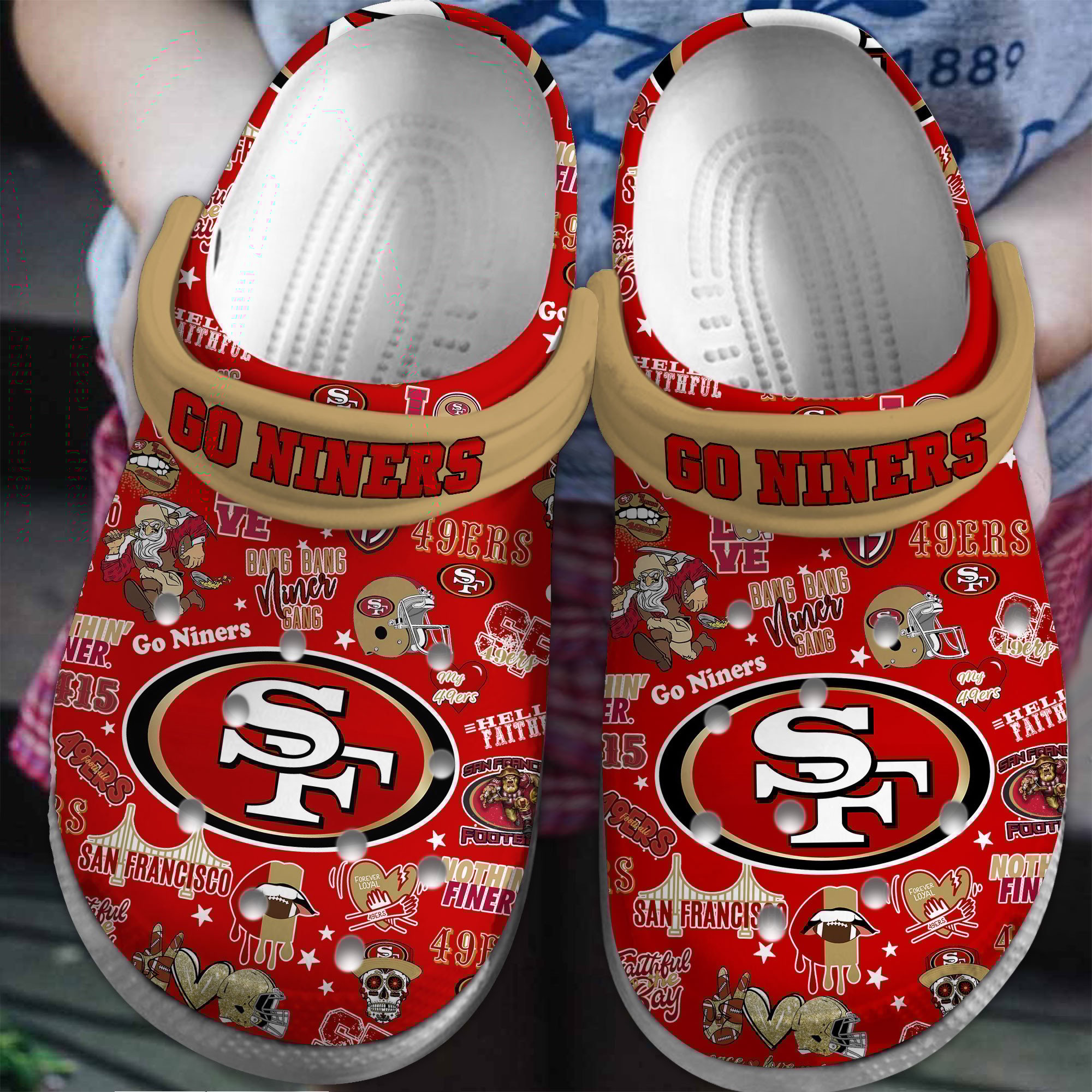 San Francisco 49Ers Nfl Sport Crocs, San Francisco 49Ers Comfortable For Men Women And Kids 67