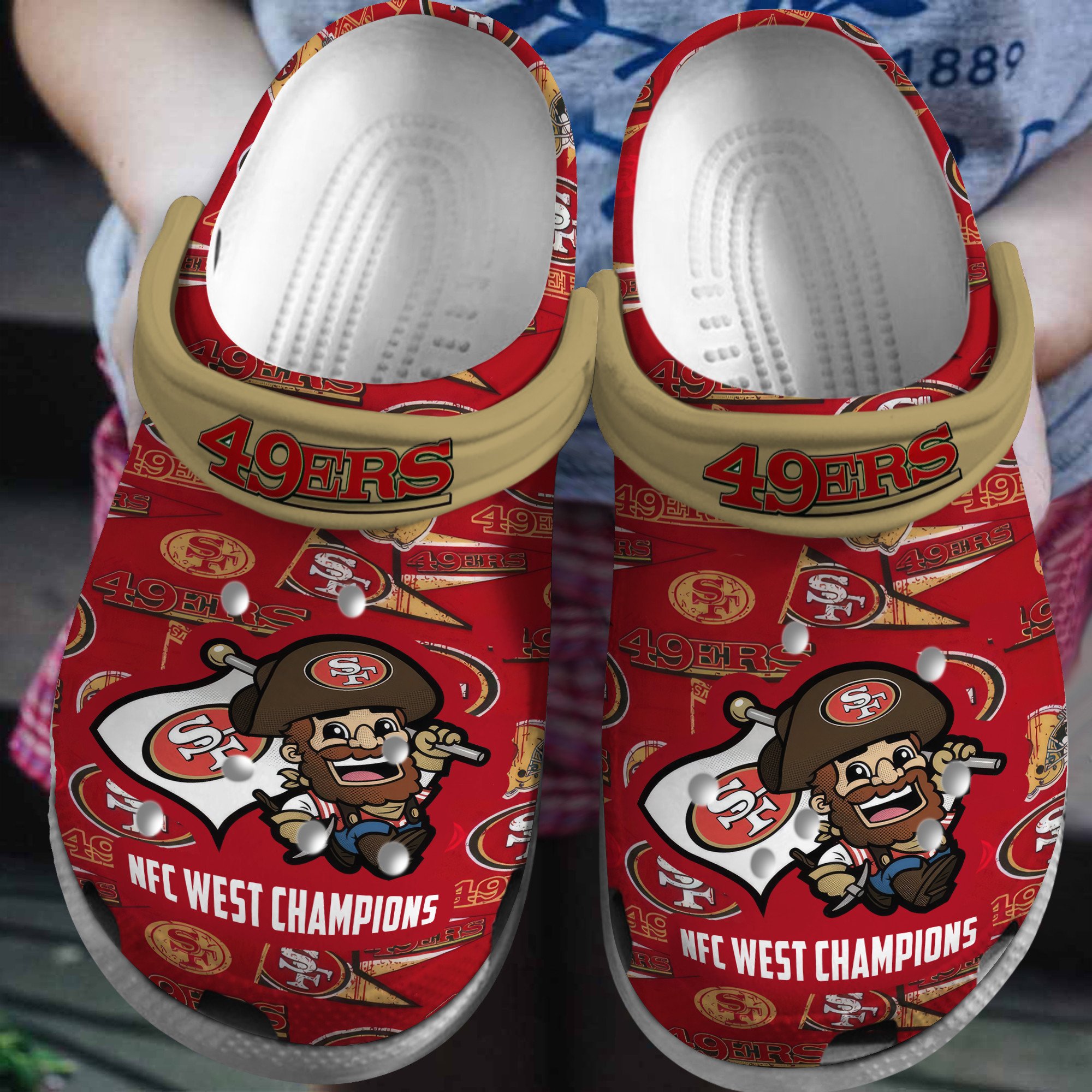 San Francisco 49Ers Nfl Sport Crocs, San Francisco 49Ers Comfortable For Men Women And Kids 66