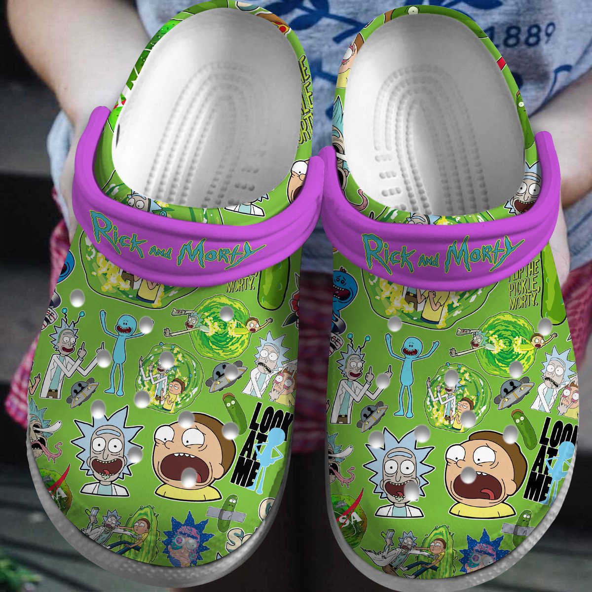 Rick And Morty Cartoon Crocs, Rick And Morty Comfortable For Men Women And Kids 21