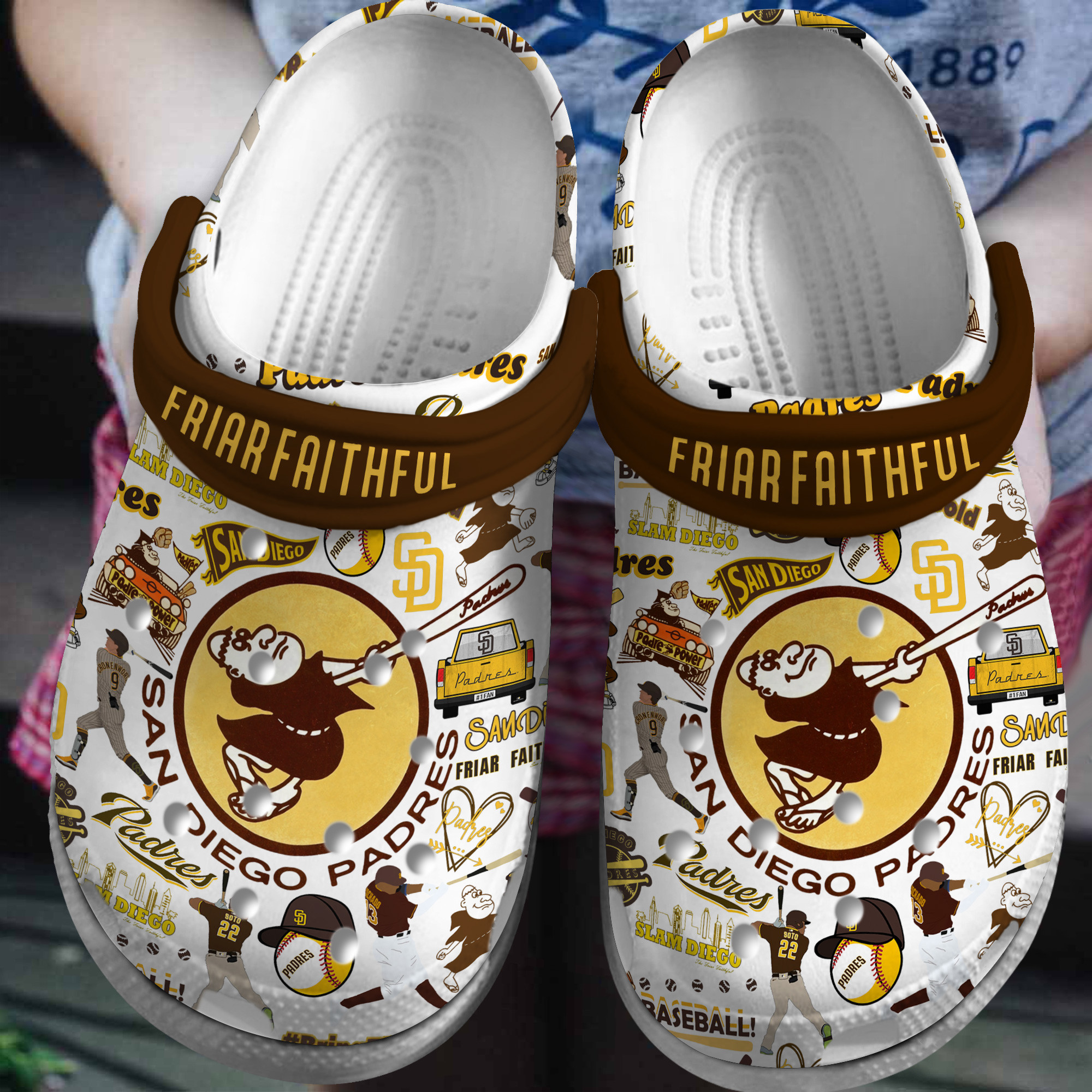 San Diego Padres Baseball MLB Crocs, San Diego Padres Comfortable For Men Women And Kids