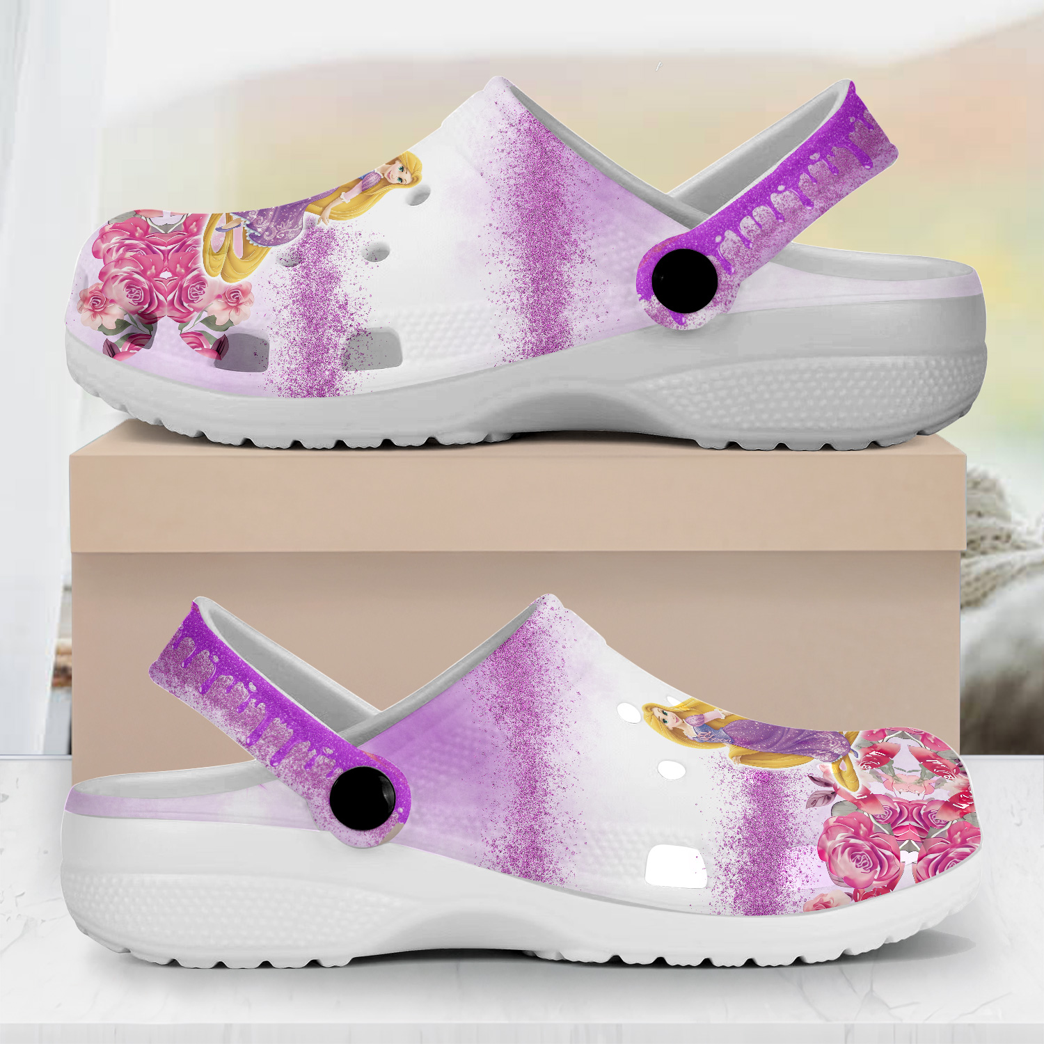 Rapunzel Cartoon Crocs, Rapunzel Comfortable For Men Women And Kids 25