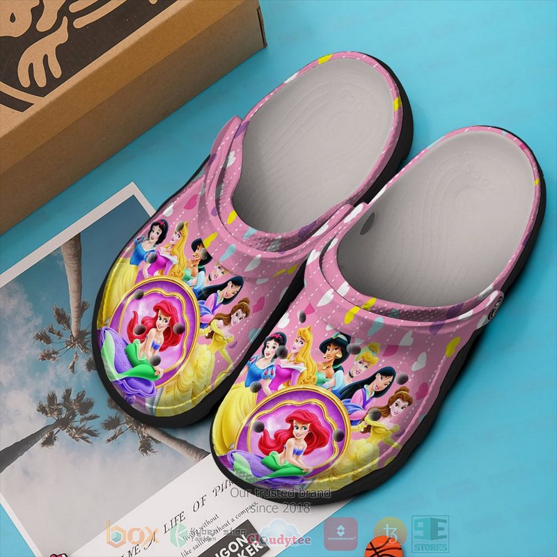 Princess Character Cartoon Crocs, Princess Character Comfortable For Men Women And Kids 45