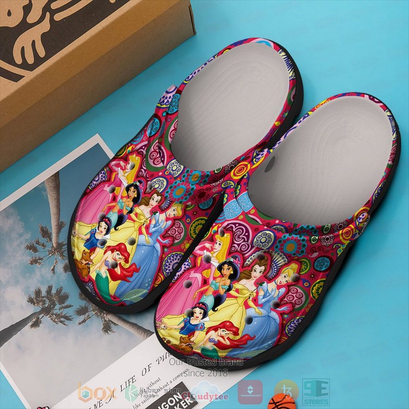Princess Character Cartoon Crocs, Princess Character Comfortable For Men Women And Kids 48