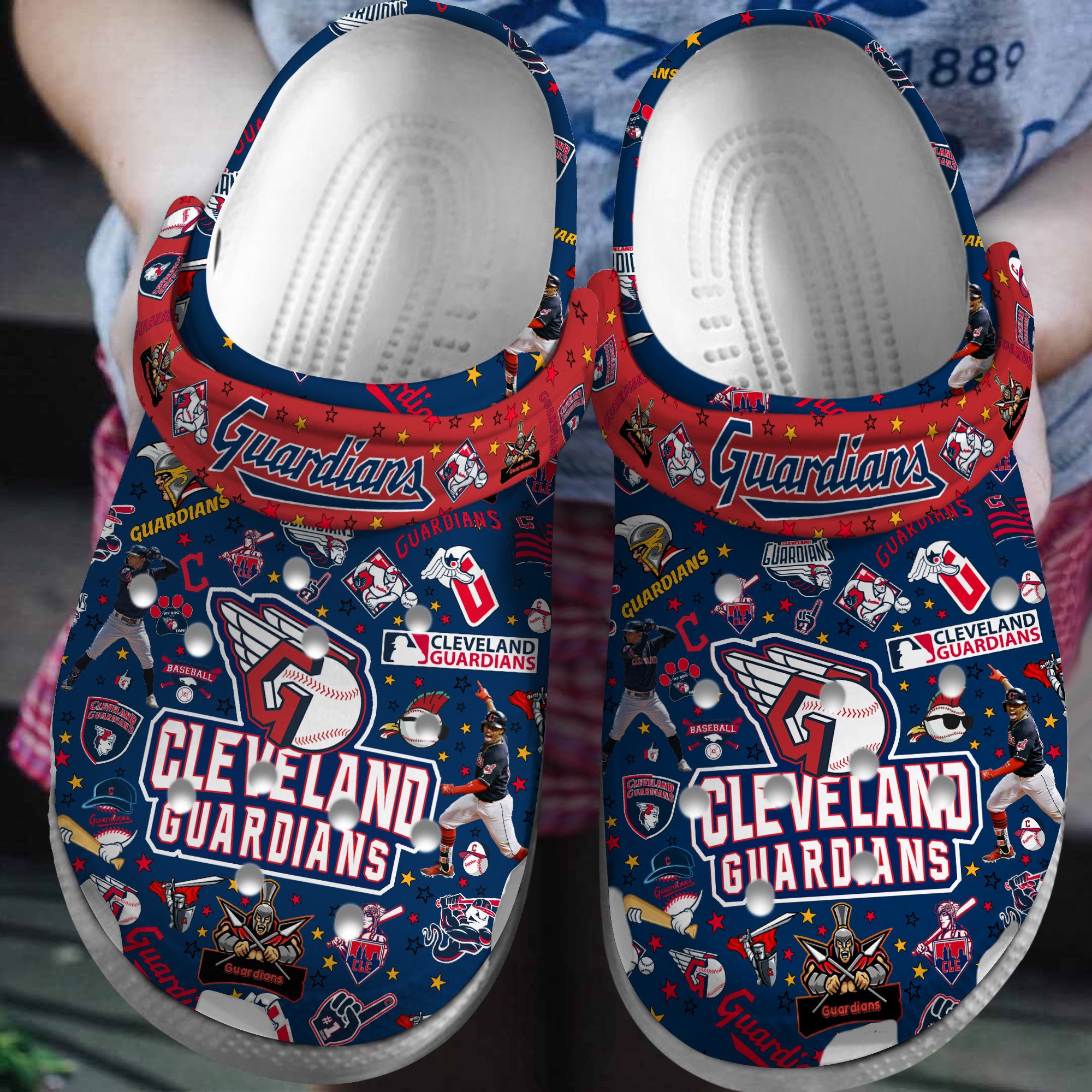 Cleveland Guardians MLB Crocs, Cleveland Guardians Comfortable For Men Women And Kids 78