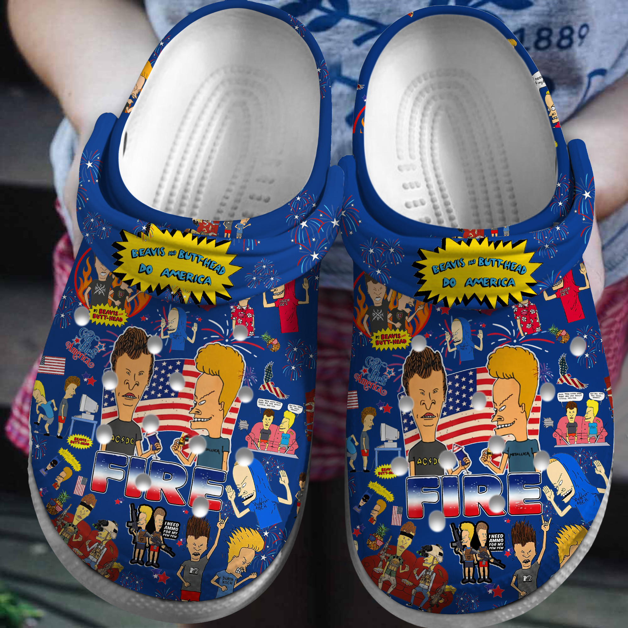 Beavis And Butt Head Do America Cartoon Crocs, Beavis And Butt Comfortable For Men Women And Kids 82