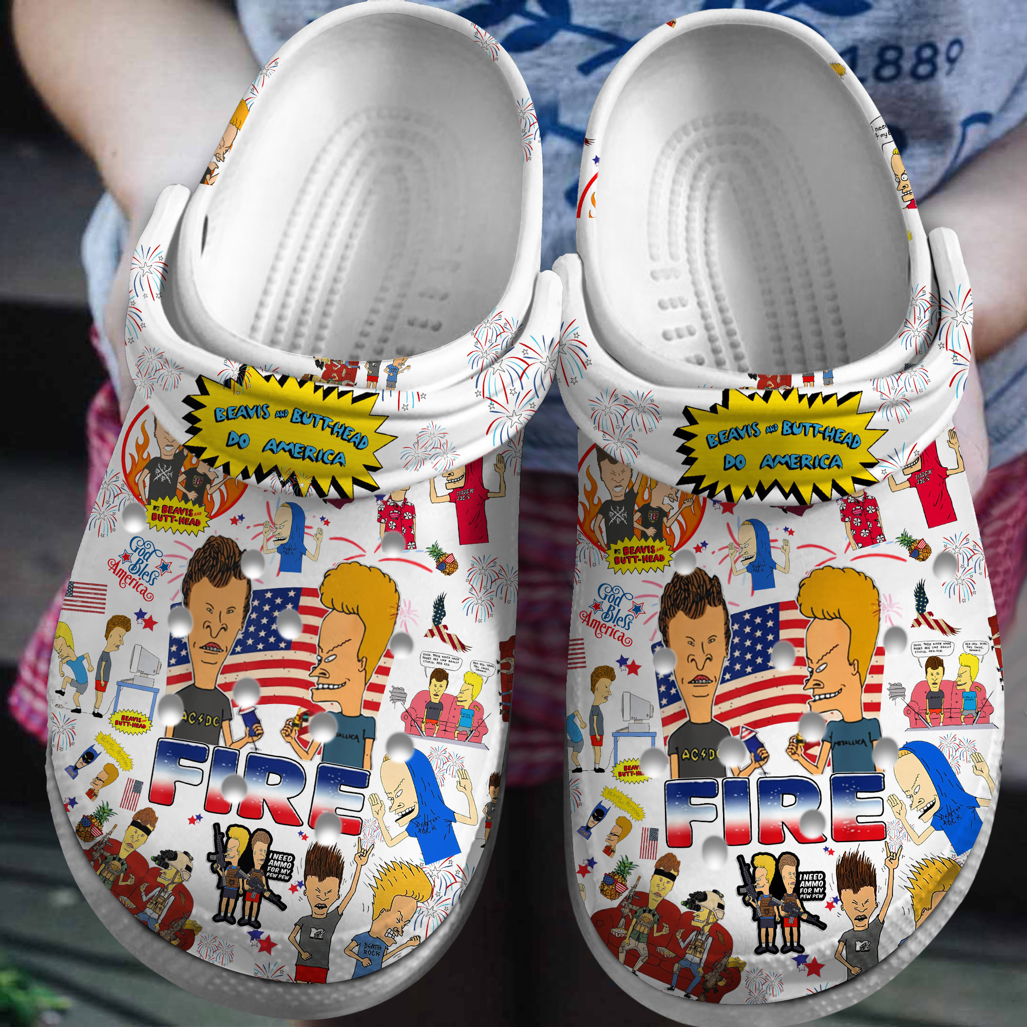 Beavis And Butt Head Do America Cartoon Crocs, Beavis And Butt Comfortable For Men Women And Kids 83