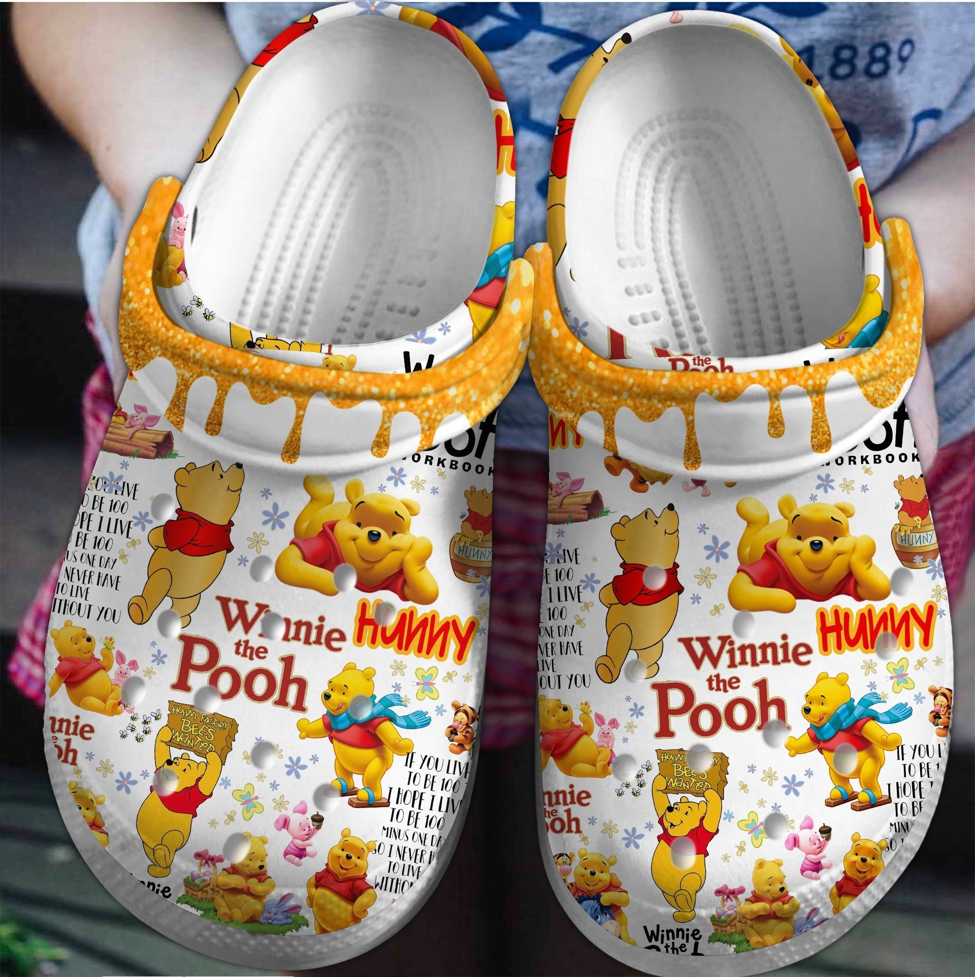Pooh And Friends Cartoon Crocs, Pooh And Friends Comfortable For Men Women And Kids 94