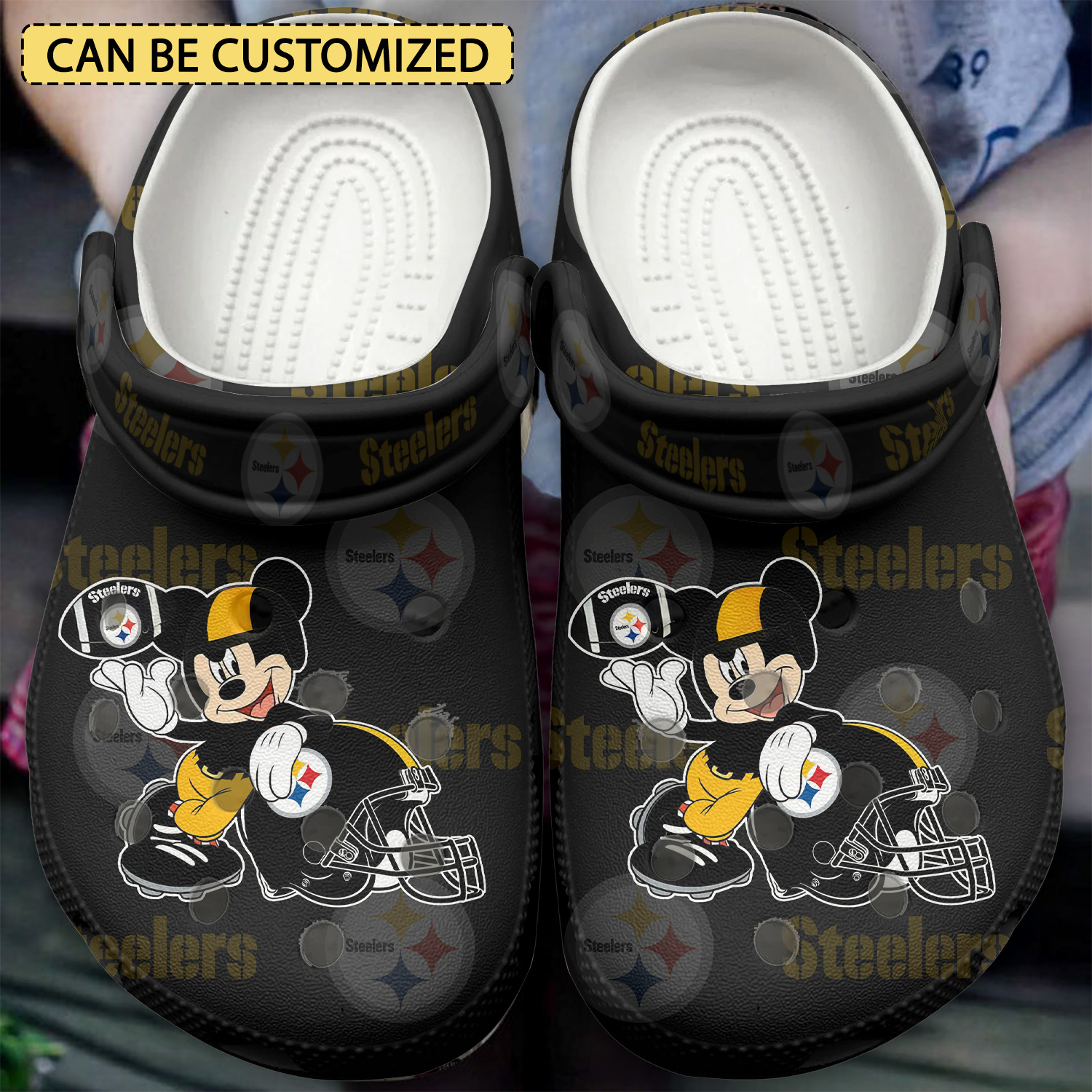 Pittsburgh Steelers Nfl Sport Crocs, Pittsburgh Steelers Crocs For Men Women And Kids 32