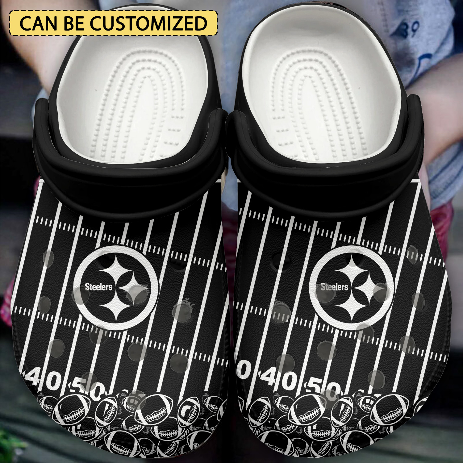 Pittsburgh Steelers Nfl Sport Crocs, Pittsburgh Steelers Crocs For Men Women And Kids 24
