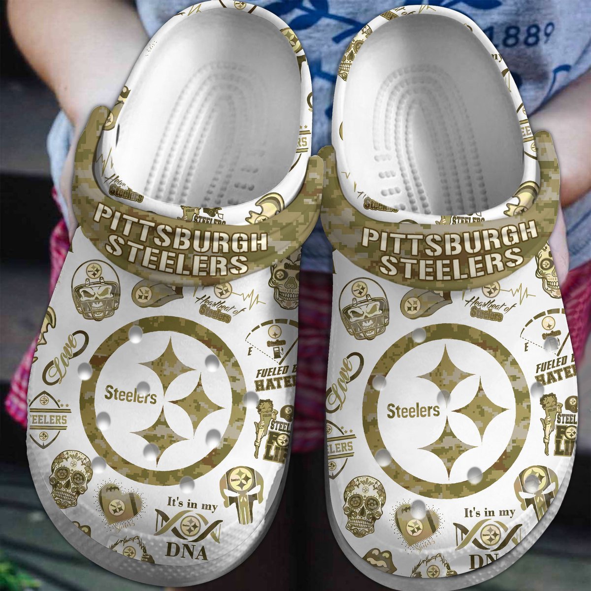 Pittsburgh Steelers Nfl Sport Crocs, Pittsburgh Steelers Crocs For Men Women And Kids 18