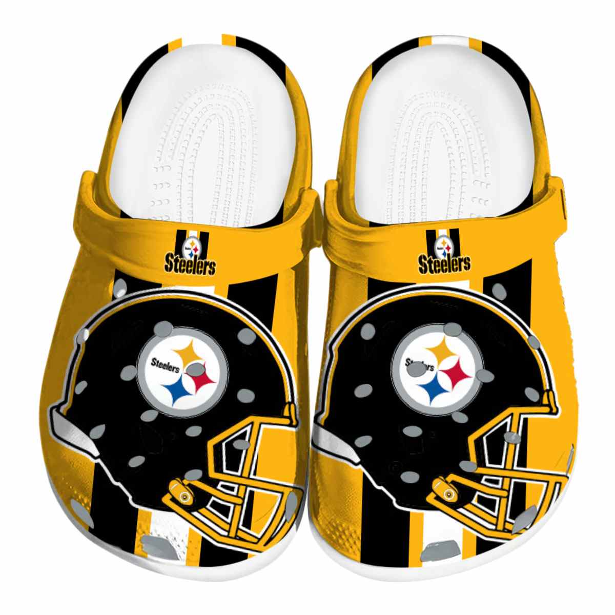 Pittsburgh Steelers Nfl Sport Crocs, Pittsburgh Steelers Crocs For Men Women And Kids 46