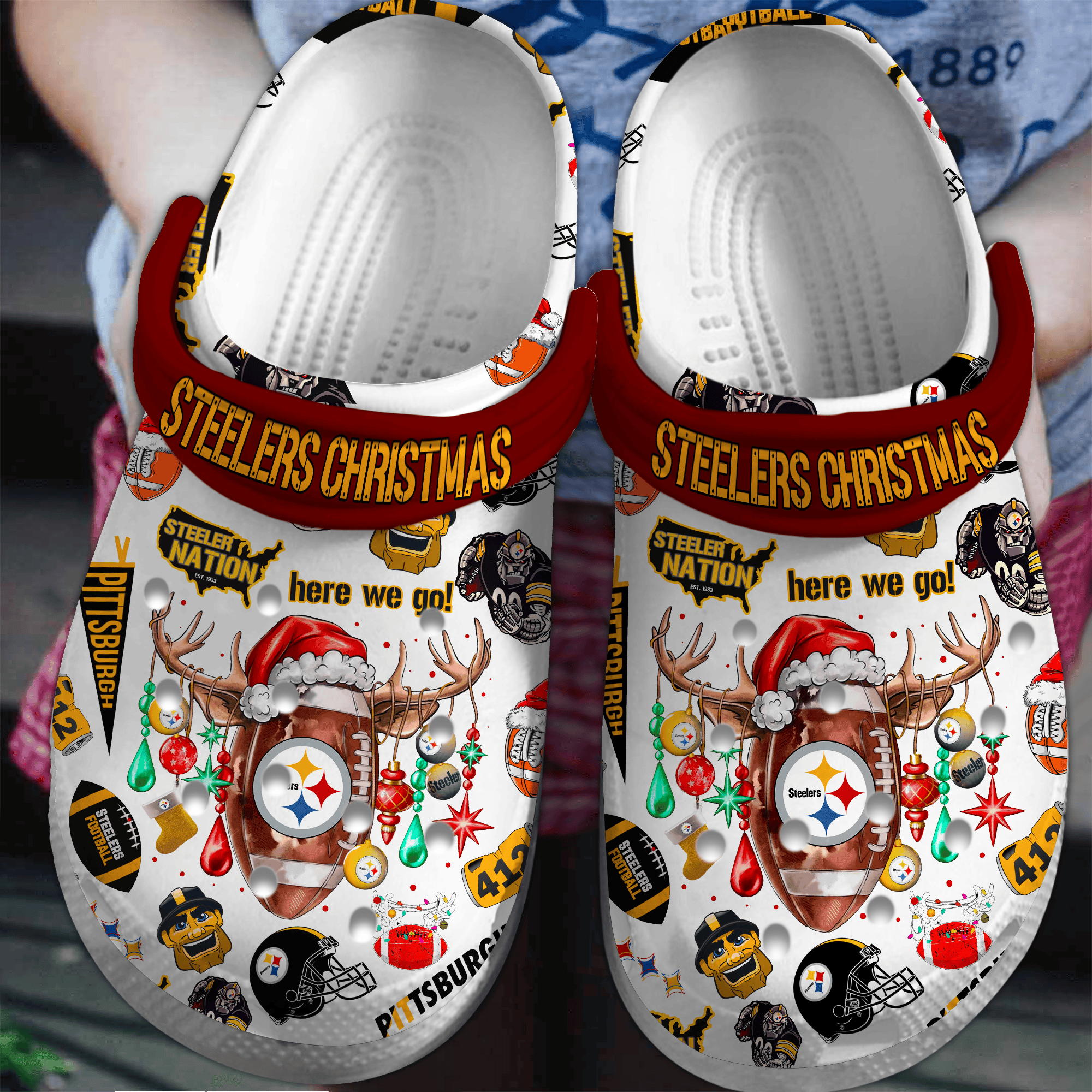 Pittsburgh Steelers Nfl Sport Crocs, Pittsburgh Steelers Crocs For Men Women And Kids 78