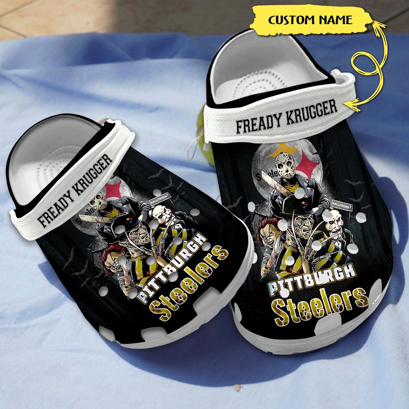 Pittsburgh Steelers Nfl Sport Crocs, Pittsburgh Steelers Crocs For Men Women And Kids 82