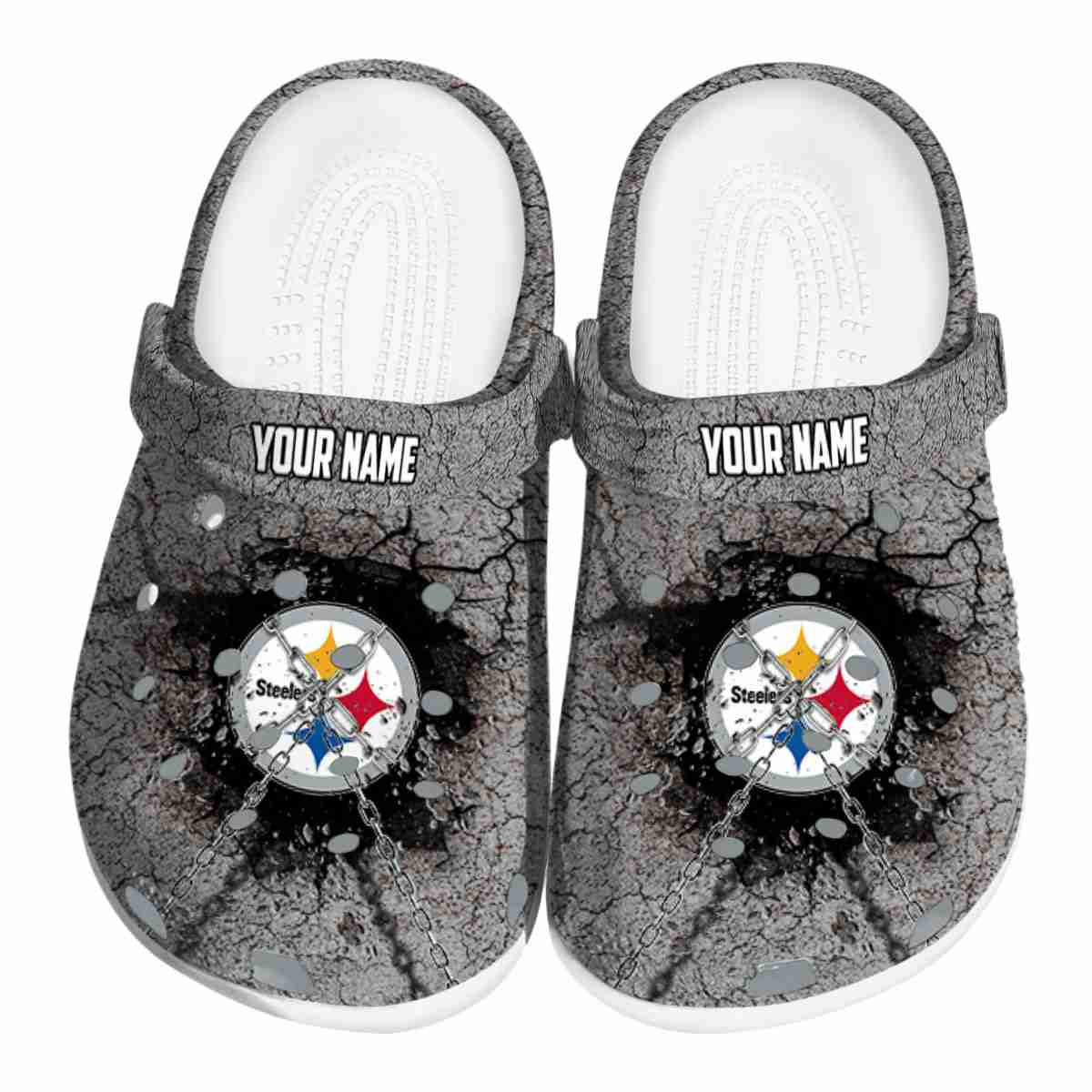 Pittsburgh Steelers Nfl Sport Crocs, Pittsburgh Steelers Crocs For Men Women And Kids 79