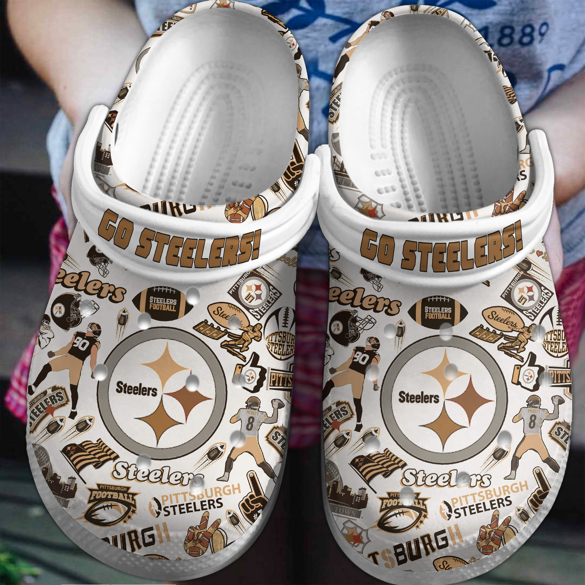 Pittsburgh Steelers Nfl Sport Crocs, Pittsburgh Steelers Crocs For Men Women And Kids 70