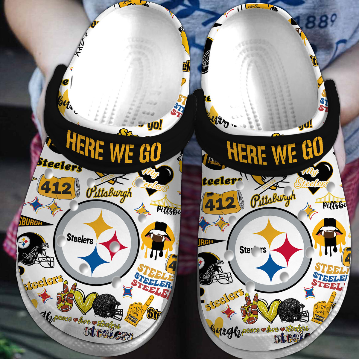 Pittsburgh Steelers Nfl Sport Crocs, Pittsburgh Steelers Crocs For Men Women And Kids 67