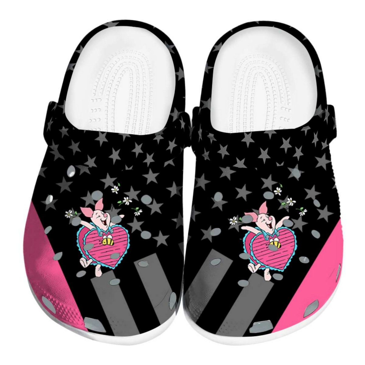Piglet Winnie The Pooh Cartoon Crocs, Winnie The Pooh Comfortable For Men Women And Kids 33