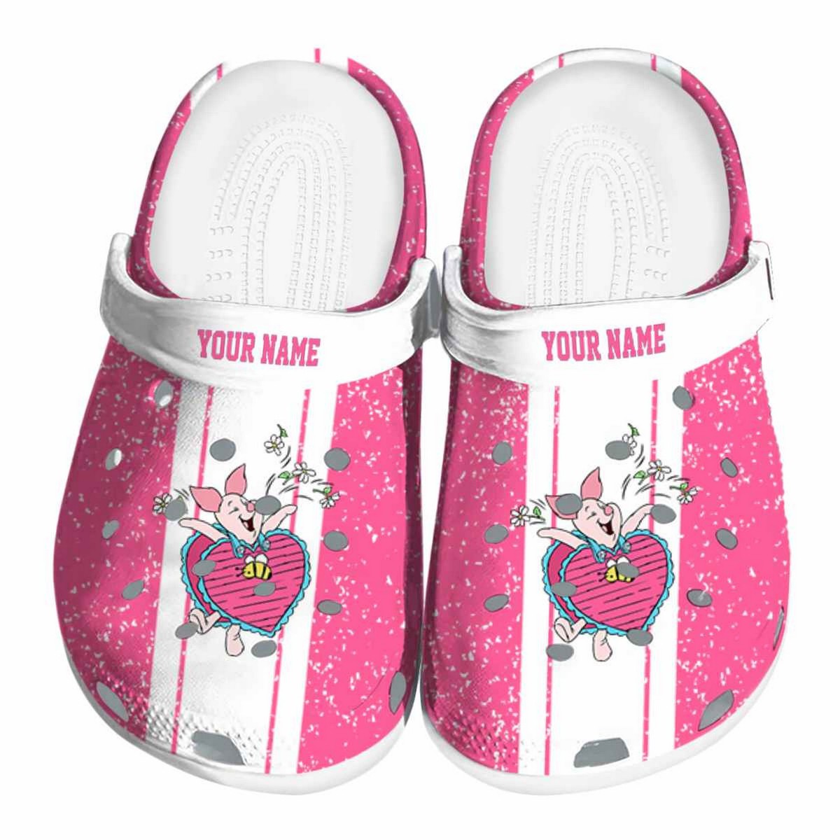 Piglet Winnie The Pooh Cartoon Crocs, Winnie The Pooh Comfortable For Men Women And Kids 36