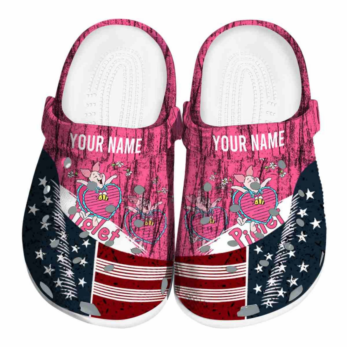 Piglet Winnie The Pooh Cartoon Crocs, Winnie The Pooh Comfortable For Men Women And Kids 42