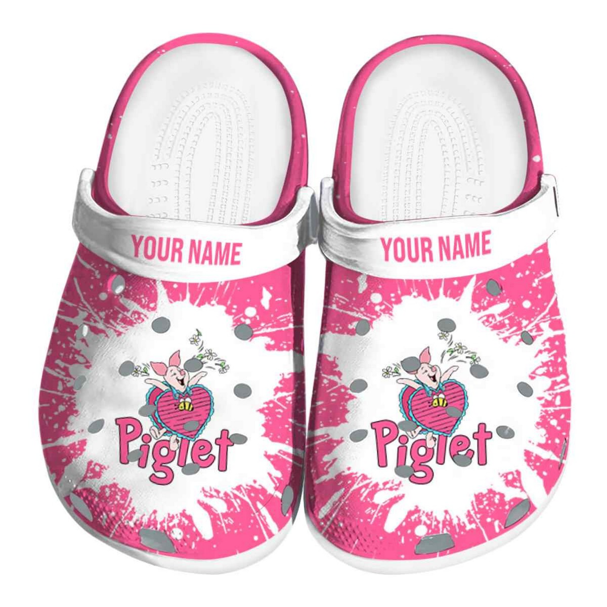 Piglet Winnie The Pooh Cartoon Crocs, Winnie The Pooh Comfortable For Men Women And Kids 47
