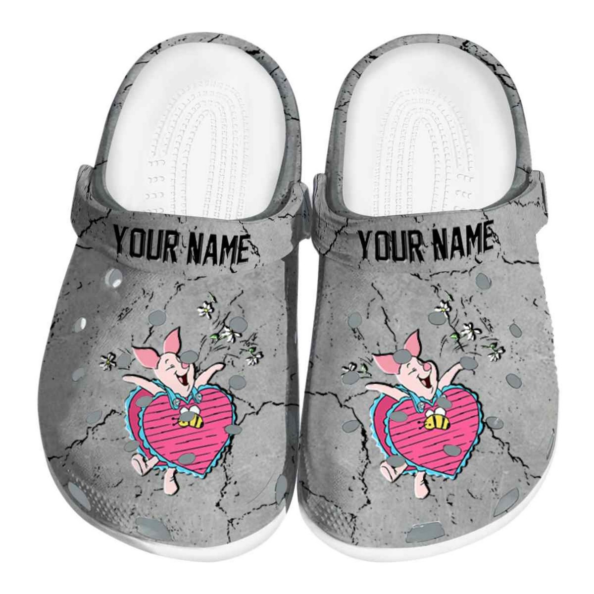 Piglet Winnie The Pooh Cartoon Crocs, Winnie The Pooh Comfortable For Men Women And Kids 39