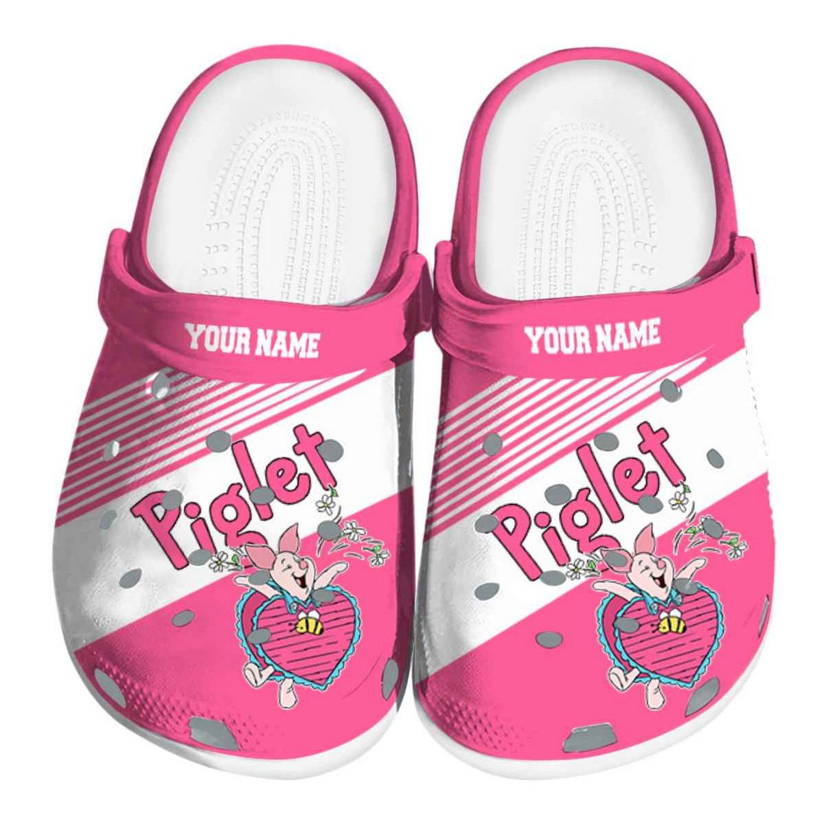 Piglet Winnie The Pooh Cartoon Crocs, Winnie The Pooh Comfortable For Men Women And Kids 46