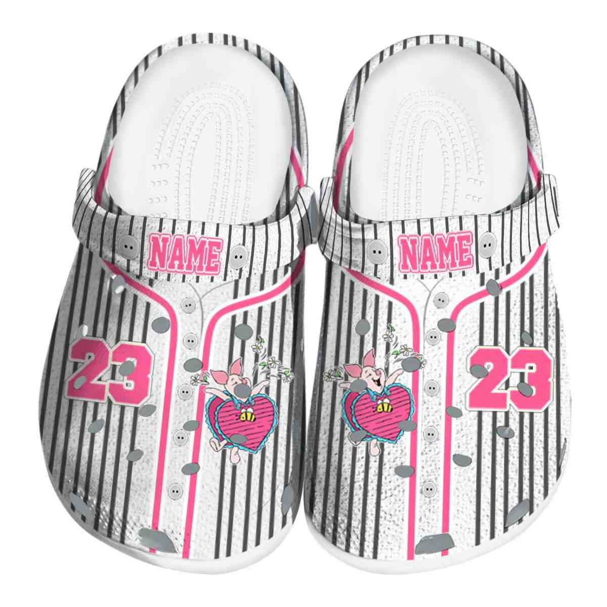 Piglet Winnie The Pooh Cartoon Crocs, Winnie The Pooh Comfortable For Men Women And Kids 40