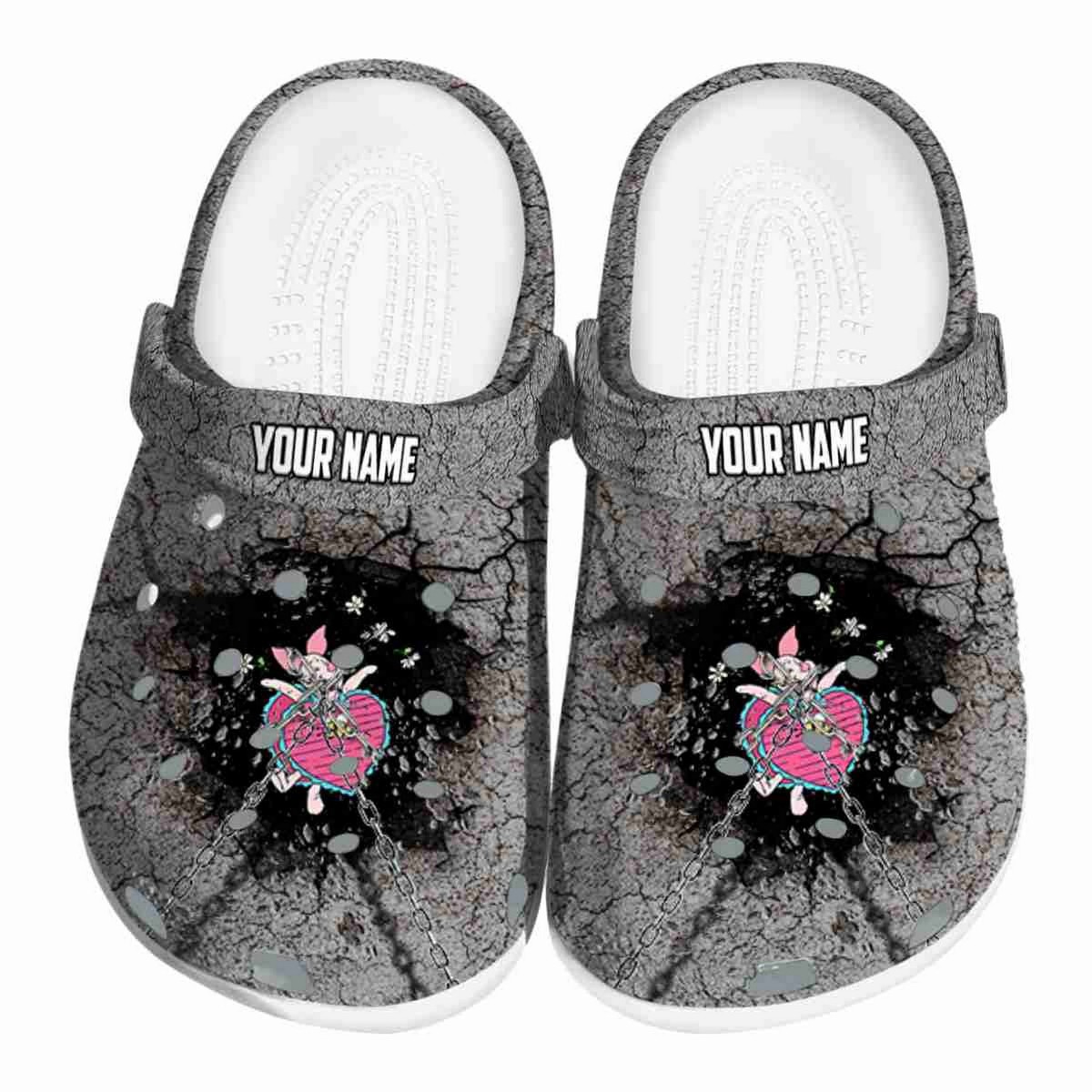 Piglet Winnie The Pooh Cartoon Crocs, Winnie The Pooh Comfortable For Men Women And Kids 45